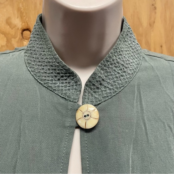 Rabbit rabbit designs women’s sage green cardigan petite 4 cottagecore lagenlook - Picture 5 of 8